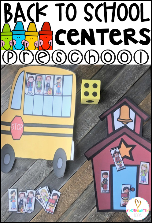 Are you looking for fun back to school activities for preschool and kindergarten that are easy to prep?  Then you will love our Back to School Preschool Centers and Activities.