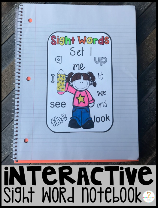 Are you looking for sight word activities for kindergarten that the children will be able to take home and share with families?  Interactive Sight Word Notebooks, are exactly what you need to introduce and continue to practice sight words with your students.