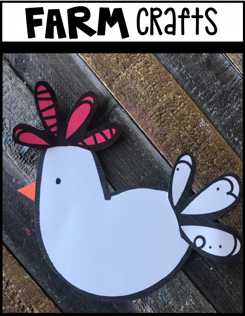 Farm Crafts for Preschool - Kindergarten Rocks Resources