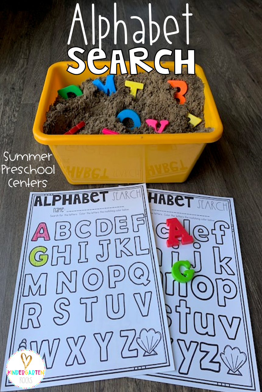 Are you looking for fun hands on Centers for Summer?  Then you will love Summer Math and Literacy Centers for Preschool.  The activities will help children build number sense and literacy skills.