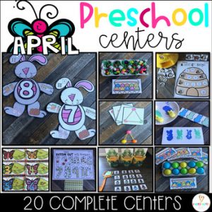 April Math and Literacy Centers