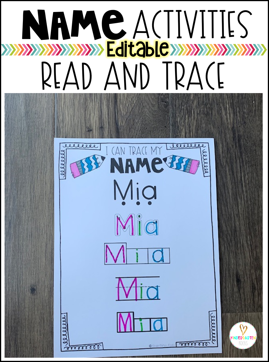 Are you looking for a variety of editable name activities you can use with your classroom and home-schooled children to help them learn how identify, build, spell and write their name?  Then you will love our editable name activities.  #backtoschool #nameactivities