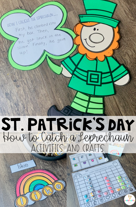 Do you love the book How to Catch a Leprechaun? Are you looking for fun St. Patrick’s Day activities for kids? Then you will love How to Catch a Leprechaun Activities and Centers. It also includes a lucky charm graph.