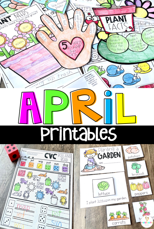 Are you looking for meaningful activities that are both digital and printable? April Math and Literacy Digital and Printables are just what you need!