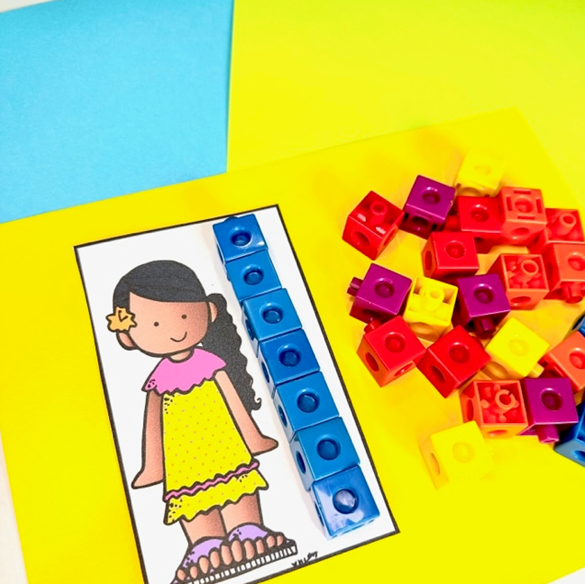 Are you looking for fun back to school, All About Me math and literacy centers or morning bin activities> Then you will love this cute measurement activity.