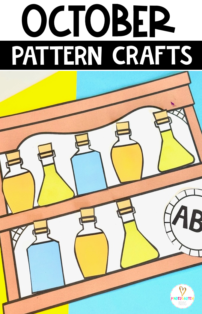 October Pattern Crafts is just what you need to liven up your Fall and Halloween math centers. Not only will this unit teach the boys and girls different patterns using colors and shapes, it will also help them learn to follow directions and strengthen fine-motor skills.
