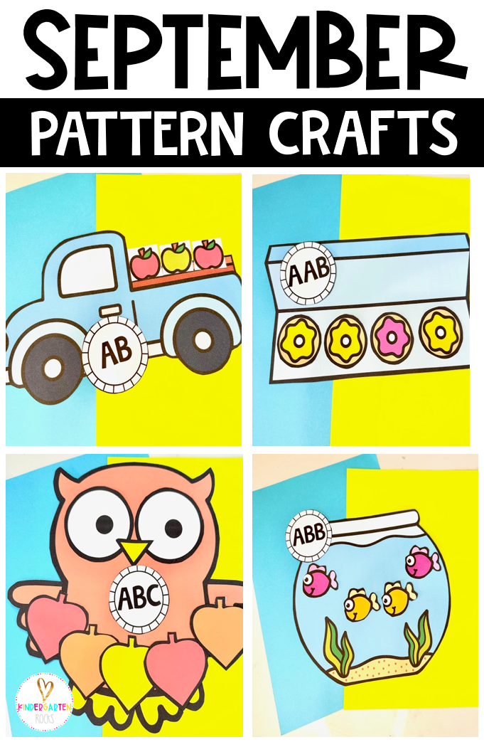 September Pattern Crafts is just what you need to liven up your back to school and Fall math centers. This unit will also help build fine motor-skills.