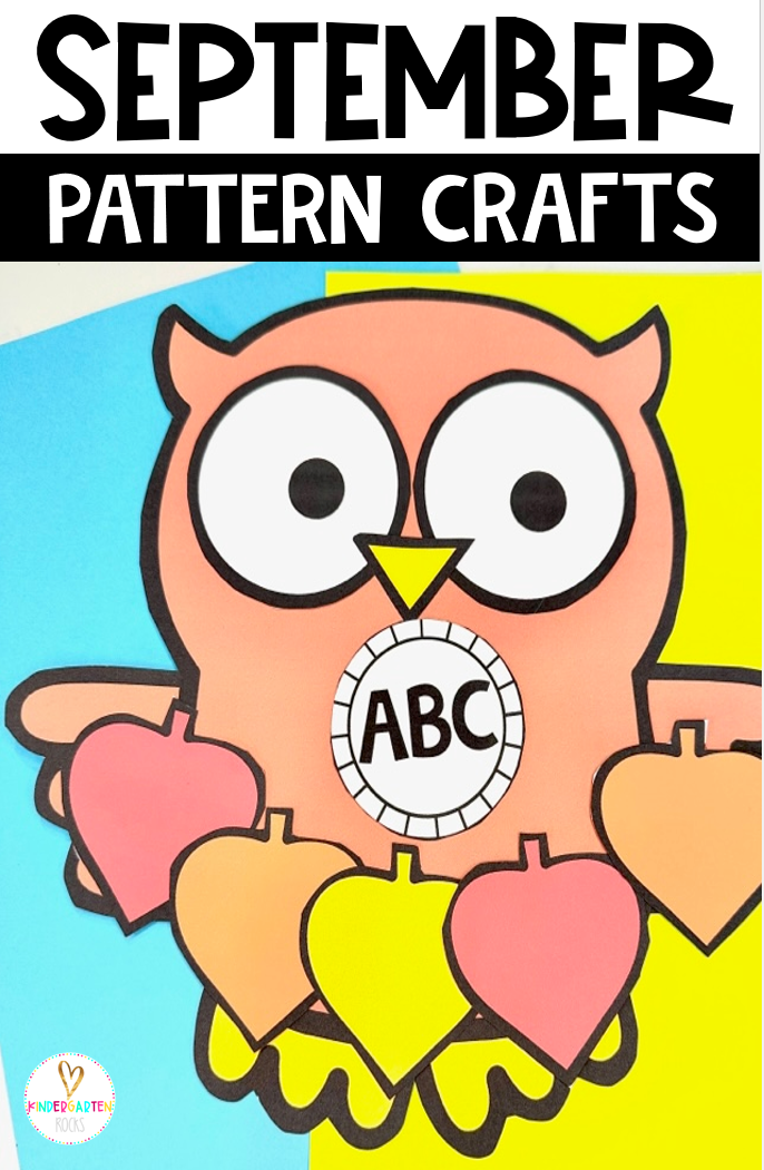 September Pattern Crafts is just what you need to liven up your back to school and Fall math centers. Patterning Crafts is a fun way to practice making different kinds of patterns and building fine-motor skills. 