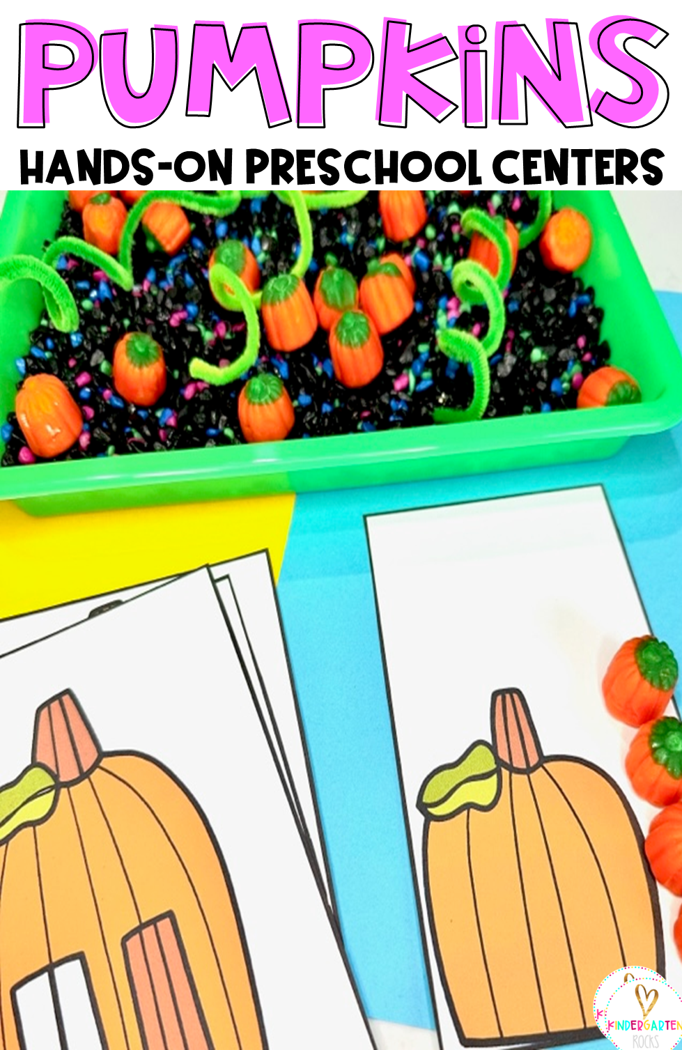 Are you looking for fun fall themed pumpkin math and literacy centers or morning bin activities that you can prep quickly for your preschool classroom? Then you will love Pumpkin Centers and Activities for Preschool.
