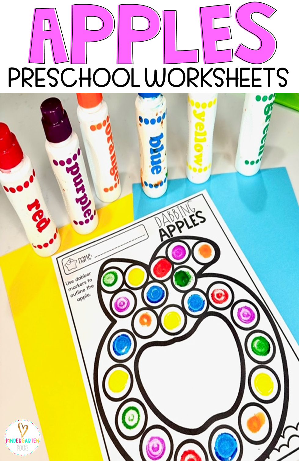 Are you looking for no-prep apple themed activities, printable and math and literacy worksheets for your preschool or kindergarten classroom? The you will love our Apple Printables and Worksheets for Preschool.