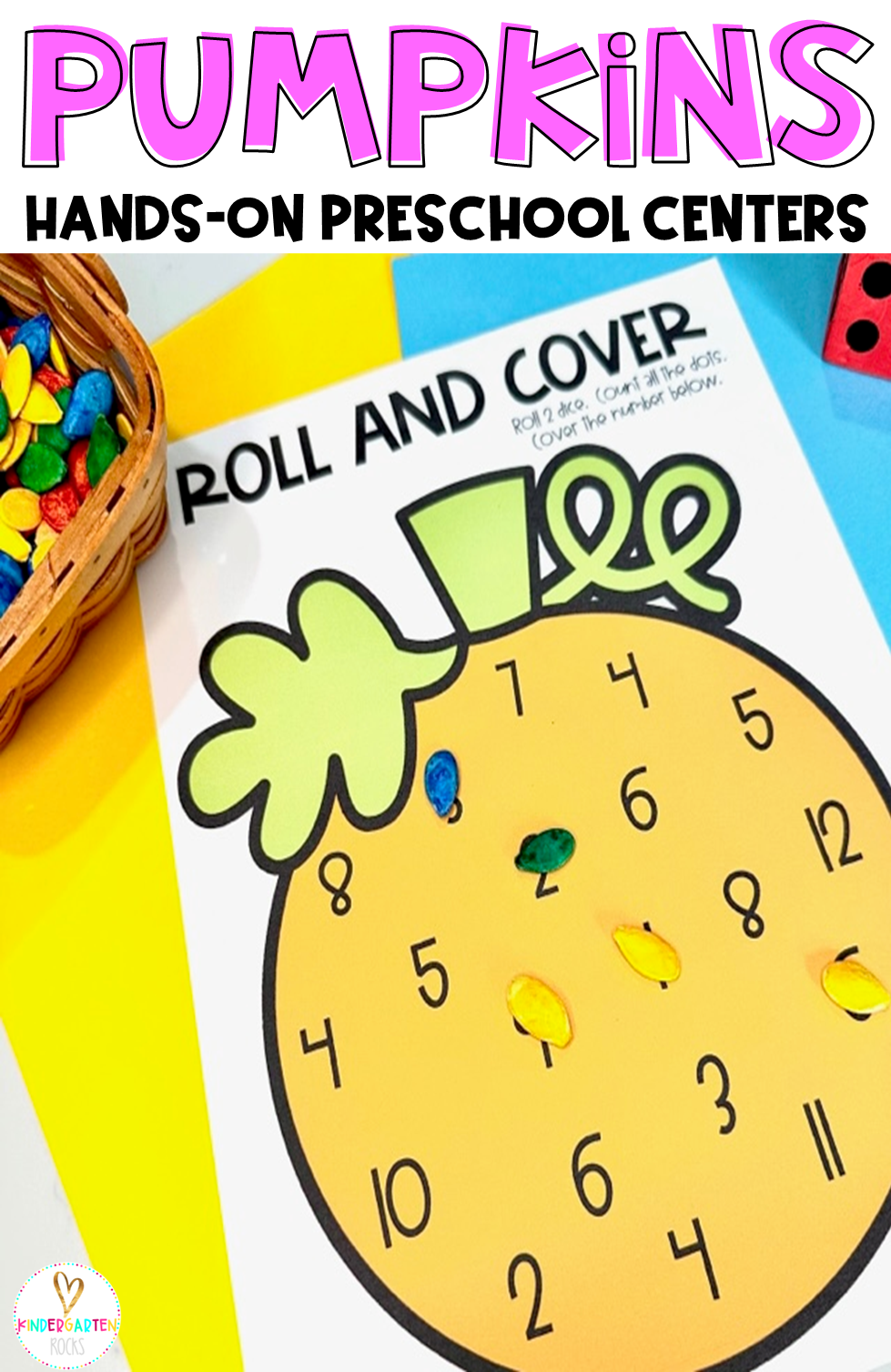Are you looking for fun fall themed pumpkin math and literacy centers or morning bin activities that you can prep quickly for your preschool classroom? Then you will love Pumpkin Centers and Activities for Preschool.