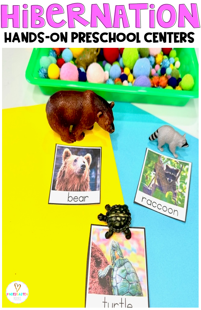 Are you looking for hibernation math and literacy centers and activities or morning bin activities that you can prep quickly for your preschool classroom? Then you will love our Hibernation Math and Literacy Centers and Activities for your Preschool Animals in Winter Unit.