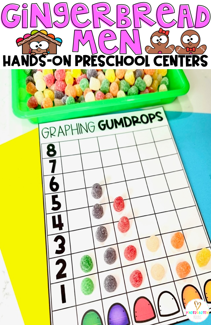 Are you looking for gingerbread men math and literacy centers and activities or morning bin activities that you can prep quickly for your preschool classroom for the month of December? Then you will love our Gingerbread Men Math and Literacy Centers and Activities.