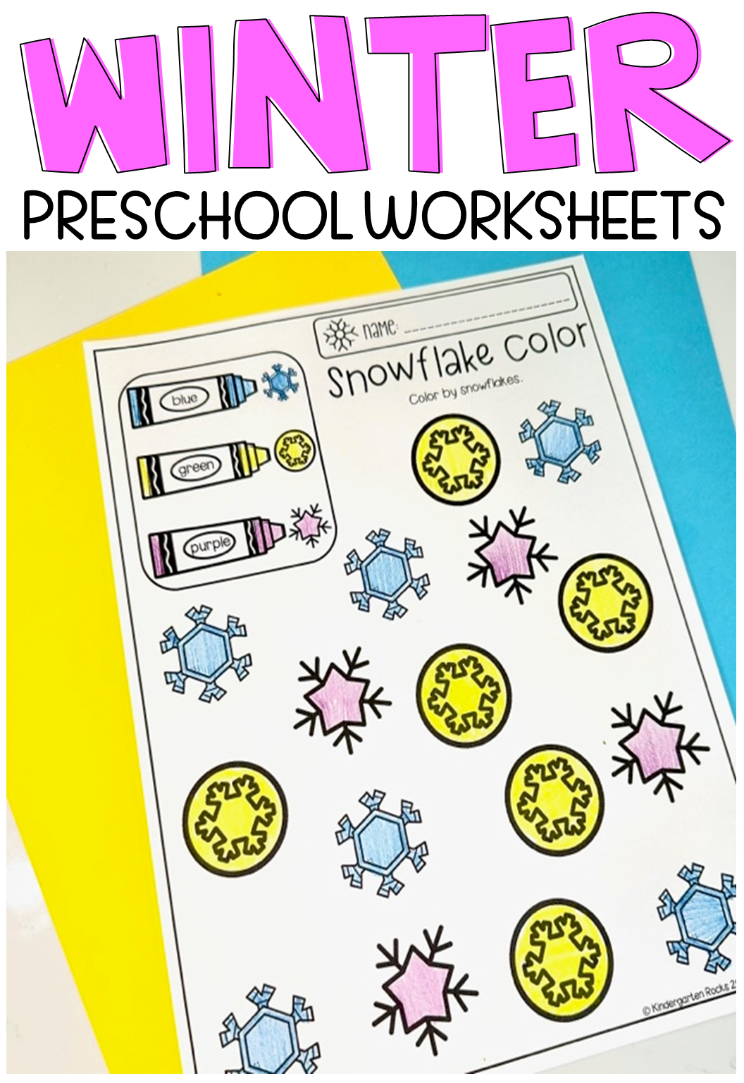 Are you looking for no-prep winter activities, printables and math and literacy worksheets for your preschool or kindergarten classroom? Then you will love our Winter Math and Literacy Worksheets for Preschool.