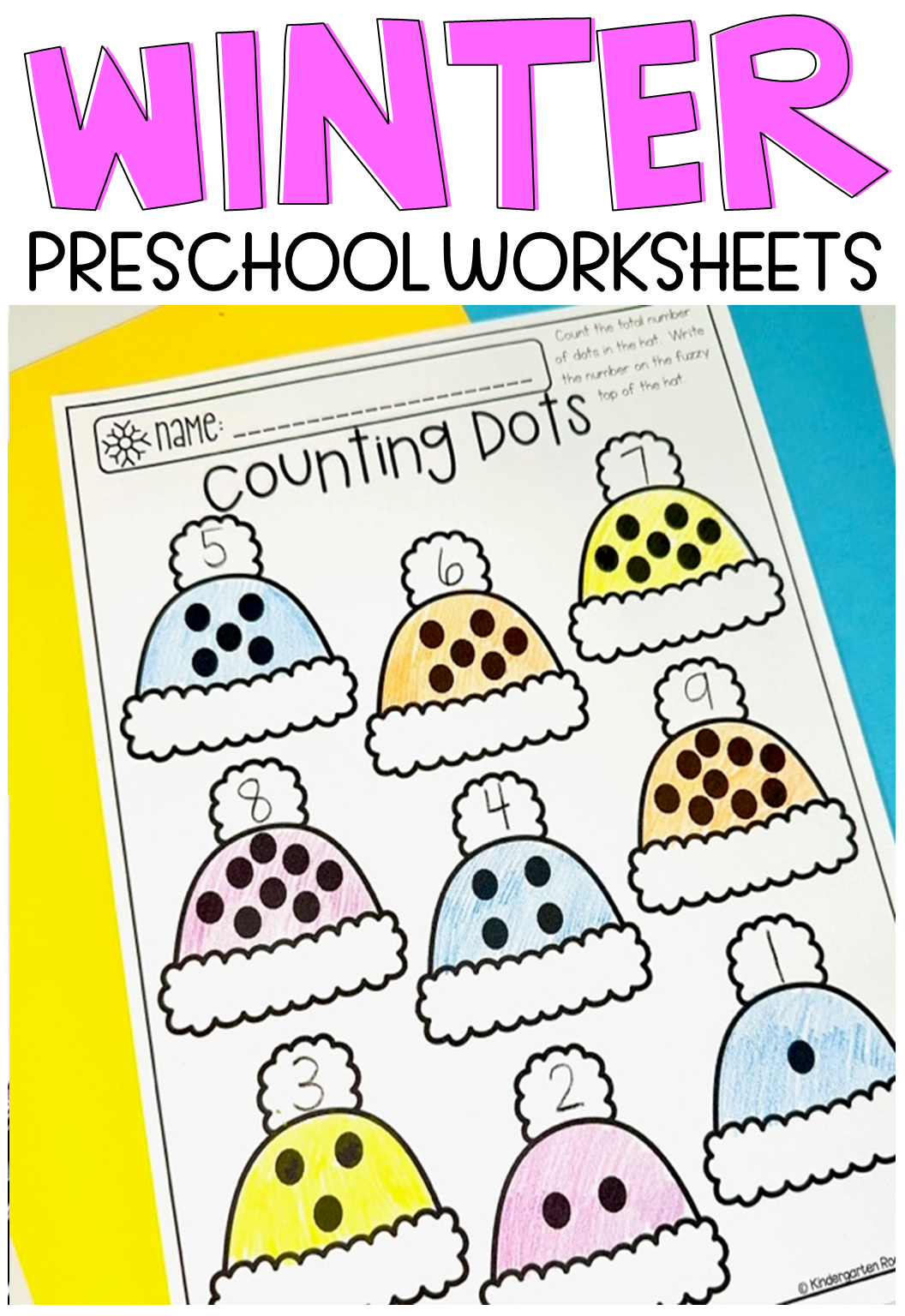 Are you looking for no-prep winter activities, printables and math and literacy worksheets for your preschool or kindergarten classroom? Then you will love our Winter Math and Literacy Worksheets for Preschool.