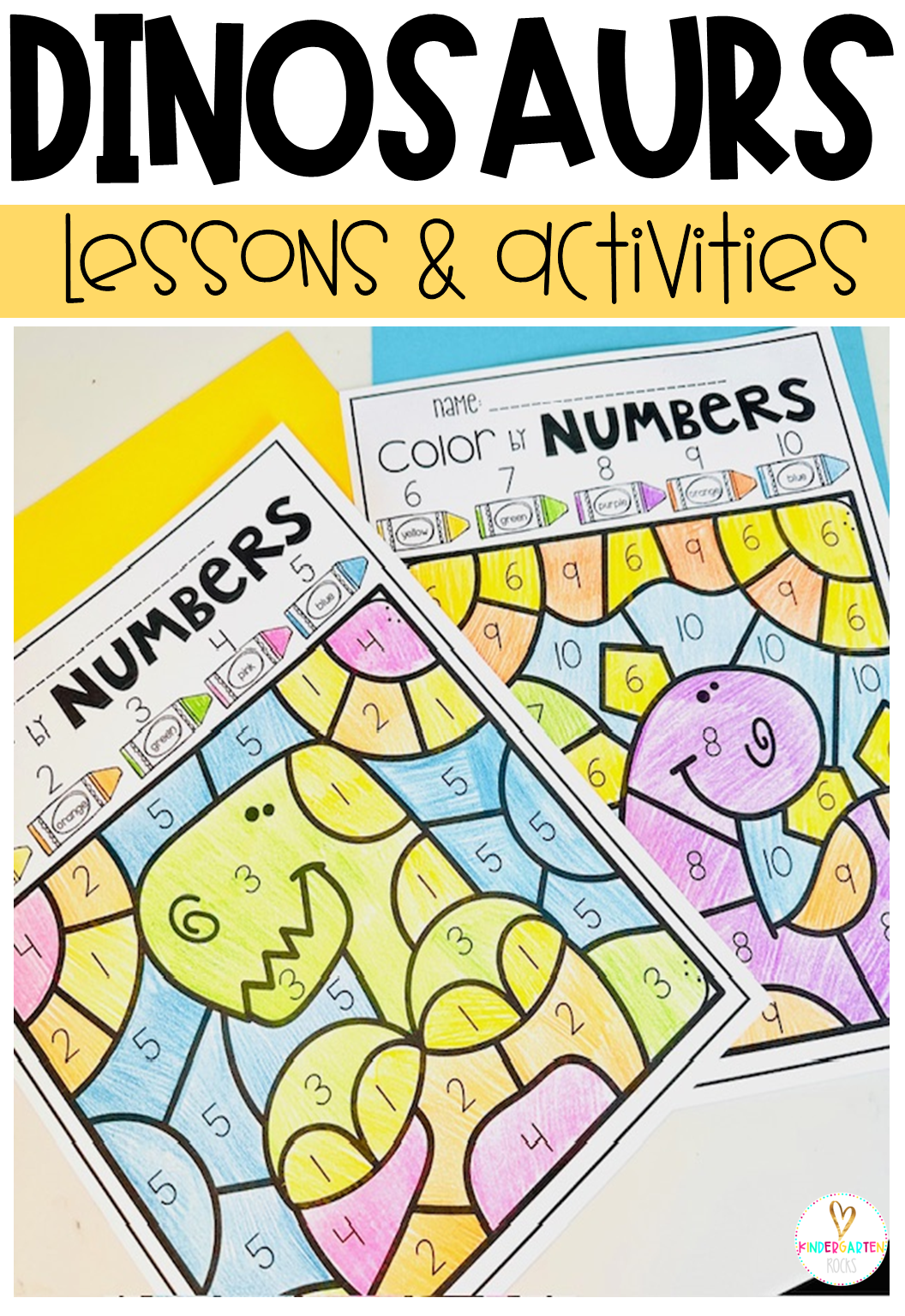 Are you looking for a Dinosaur unit with daily lesson plans for your preschool classroom? Then Dinosaur Math and Literacy Centers for Preschool is perfect for you.