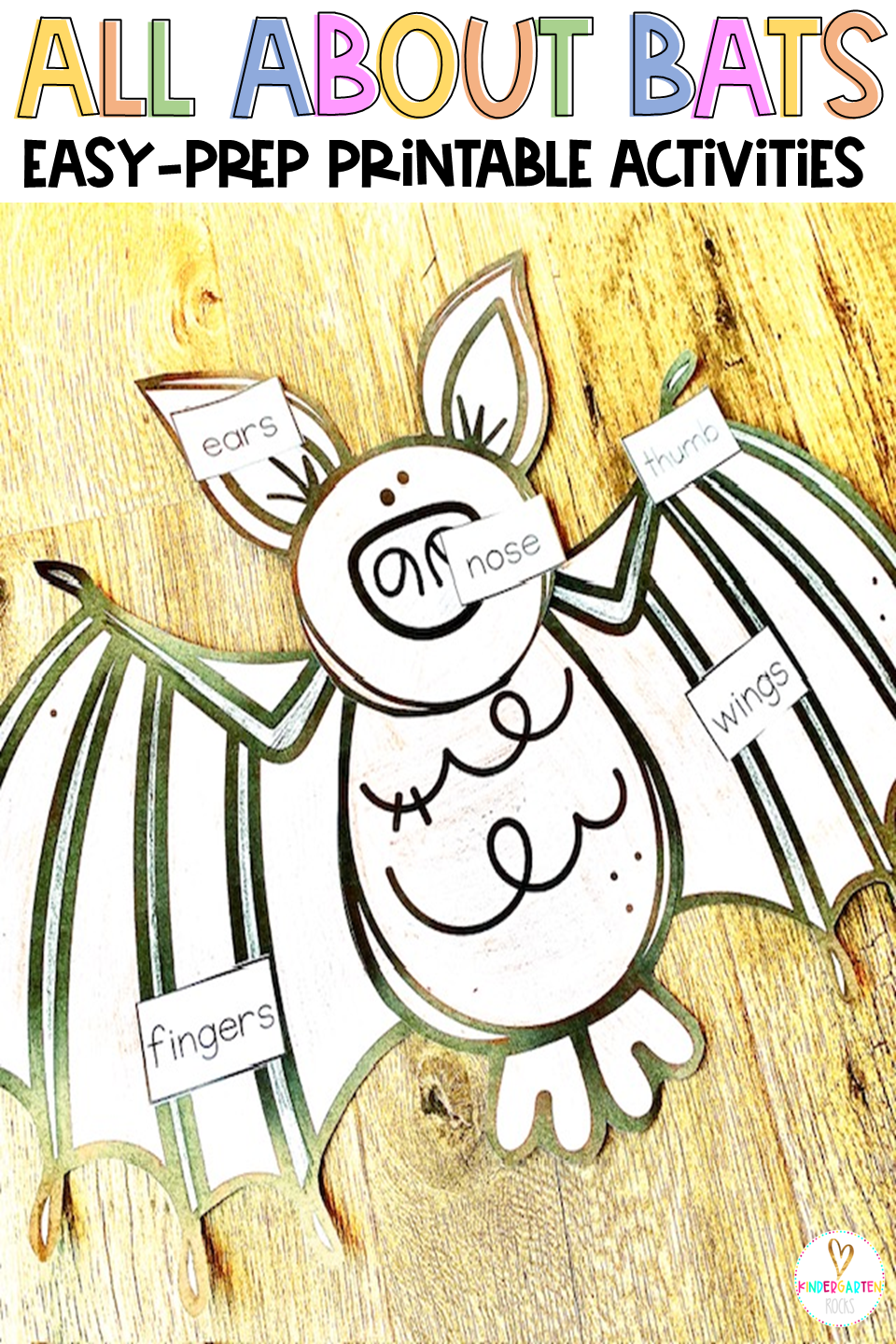 Are you looking for an All About Bats science and literacy worksheets and activities that are factual and easy to prep? Then our All About Bats Printables Unit is the perfect no-prep packet for your kindergarten classroom.