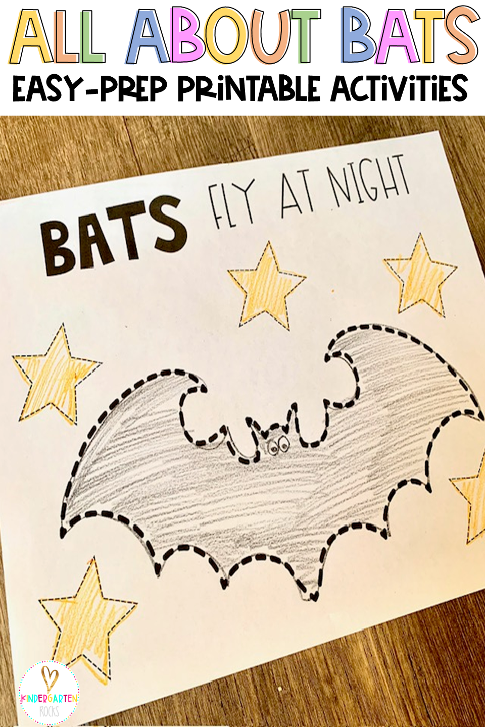Are you looking for an All About Bats science and literacy worksheets and activities that are factual and easy to prep? Then our All About Bats Printables Unit is the perfect no-prep packet for your kindergarten classroom.