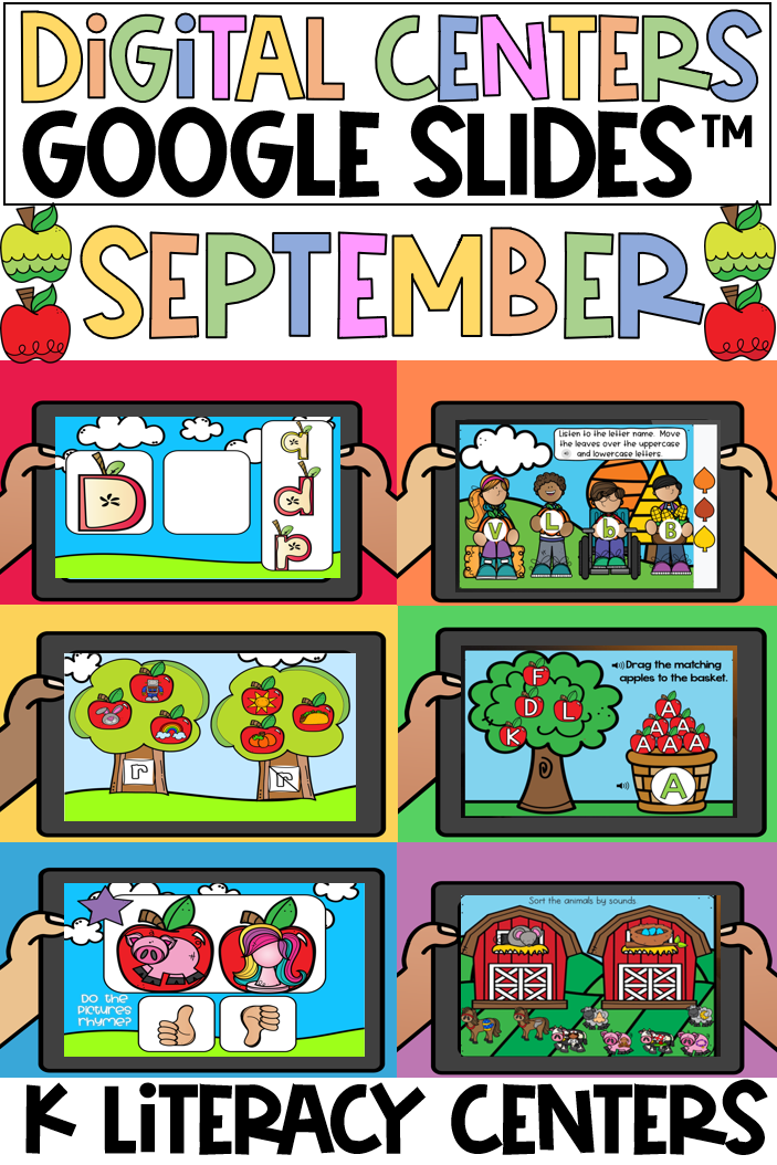 Make September learning fun, engaging, and easy to prep with these September Back to School Digital Kindergarten Math and Literacy Activities for Google Slides™!