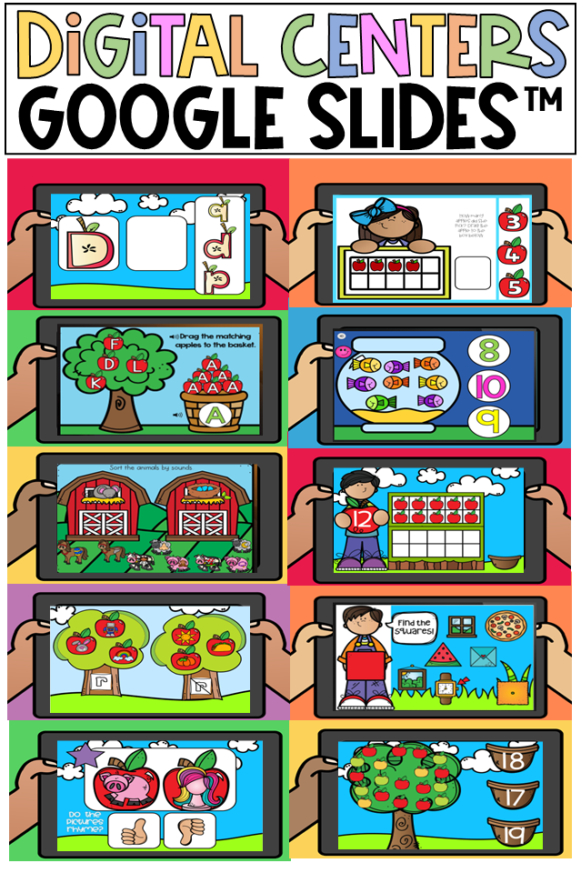 Make September learning fun, engaging, and easy to prep with these September Back to School Digital Kindergarten Math and Literacy Activities for Google Slides™!